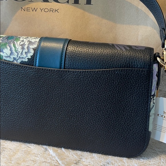 Coach Georgie Kaffe Fassett Leather Shoulder Bag💝 - Picture 11 of 16